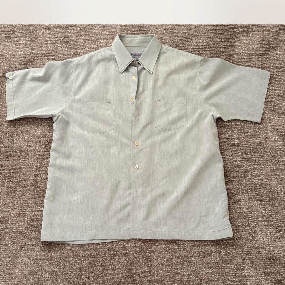 Quicksilver Silver Edition short sleeve button up shirt